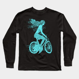 Mermaid on a Bike Long Sleeve T-Shirt